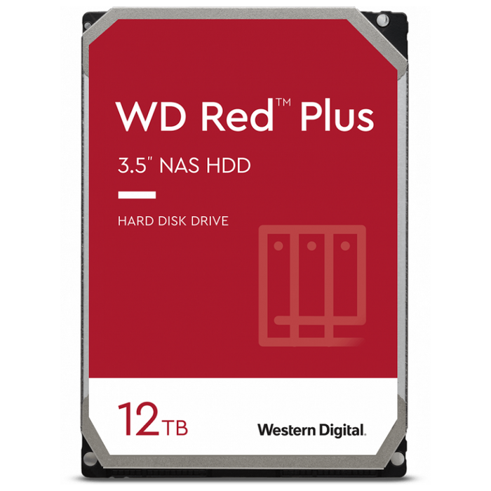 Жесткий диск для NAS систем HDD 12Tb Western Digital RED Plus SATA6Gb/s 3.5